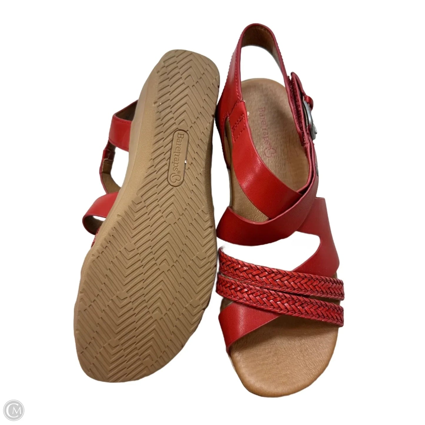 Sandals Flats By Bare Traps In Red, Size: 7.5