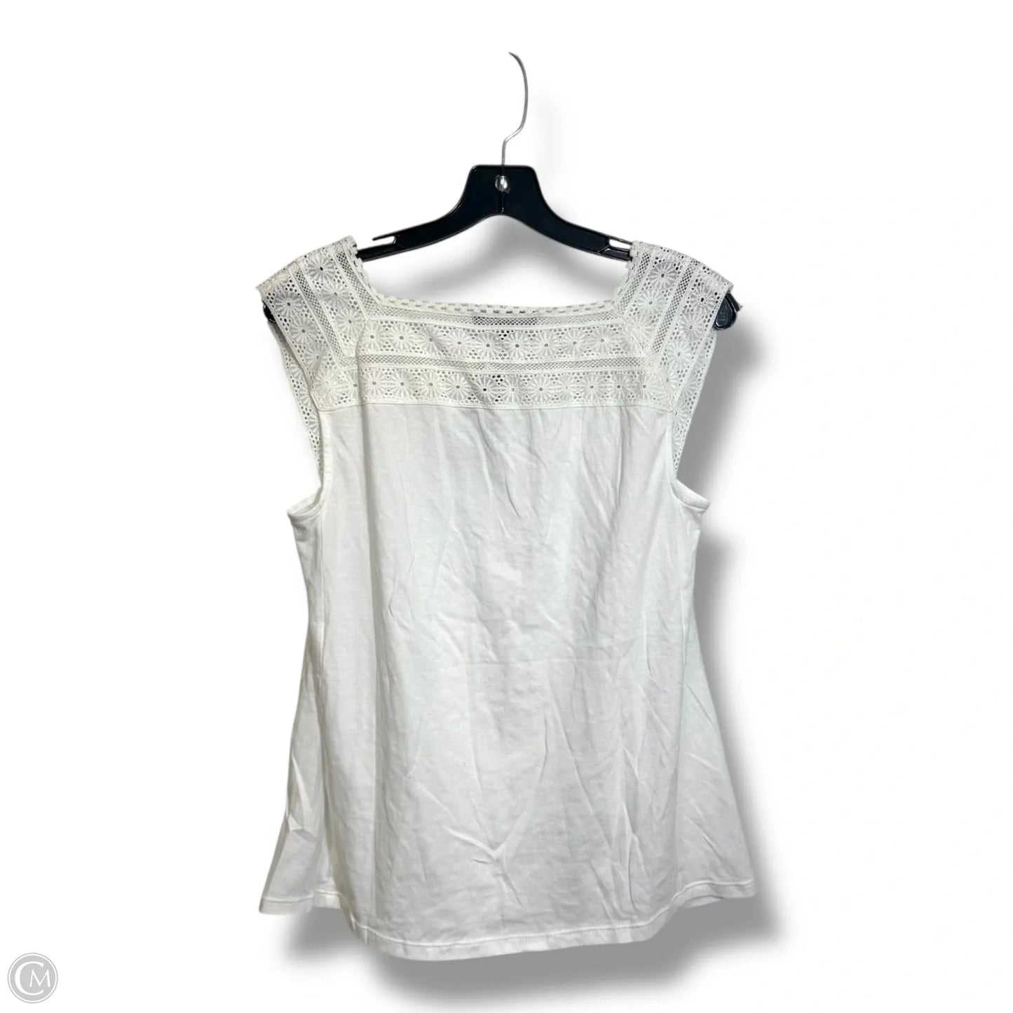 Top Sleeveless By Banana Republic In White, Size: S