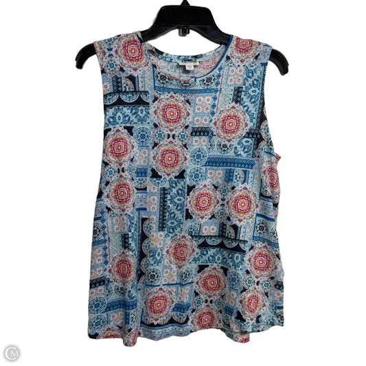 Top Sleeveless By J. Jill In Multi-colored, Size: M