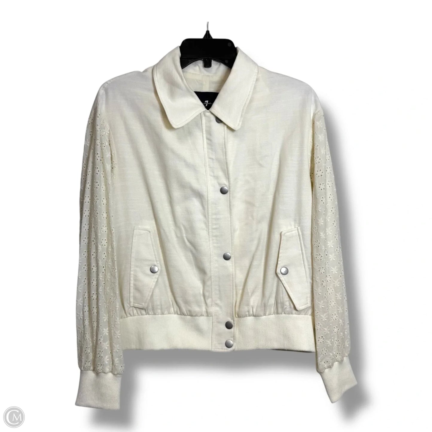 Top Long Sleeve By 7 For All Mankind In White, Size: S