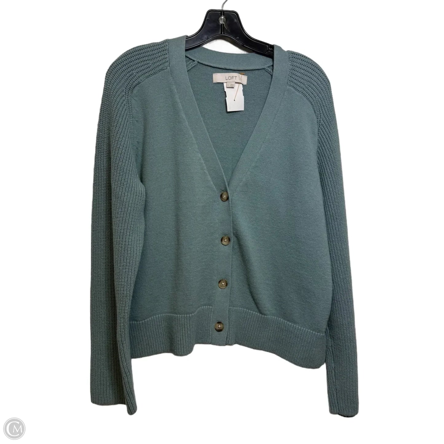 Cardigan By Loft In Teal, Size: L