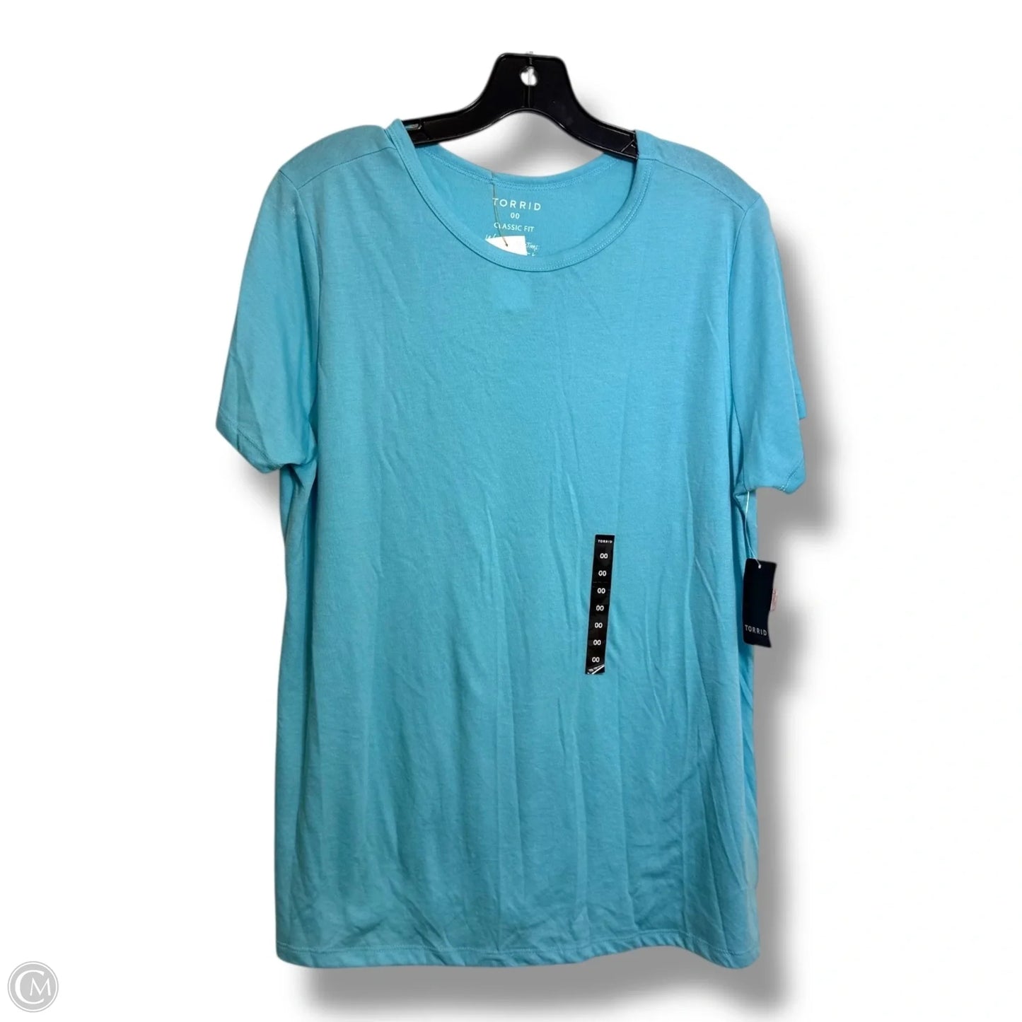 Top Short Sleeve Basic By Torrid In Blue, Size: M