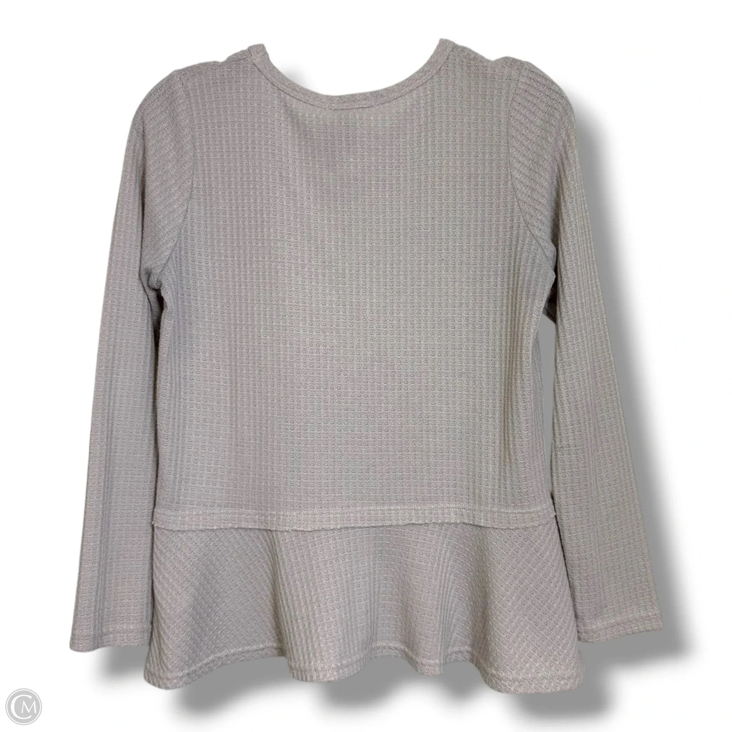 Top Long Sleeve Basic By Paper Crane In Grey, Size: S