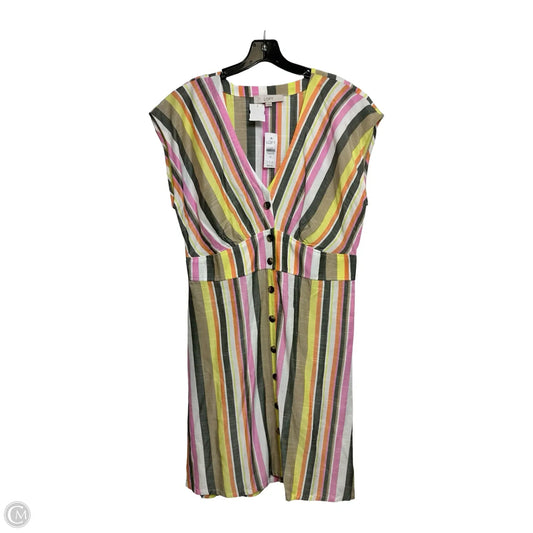 Dress Casual Short By Loft In Striped Pattern, Size: 14
