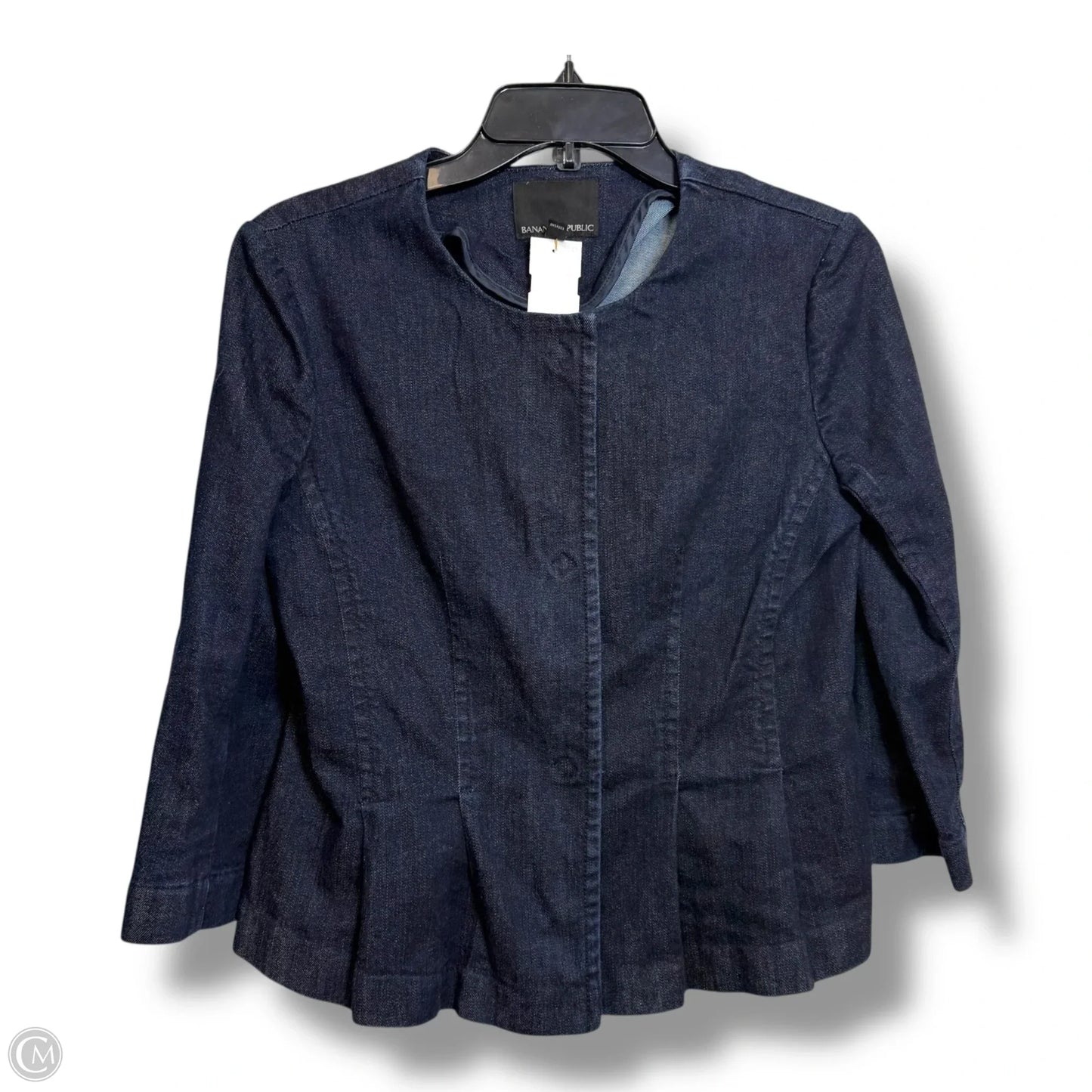 Blazer By Banana Republic In Blue Denim, Size: 8