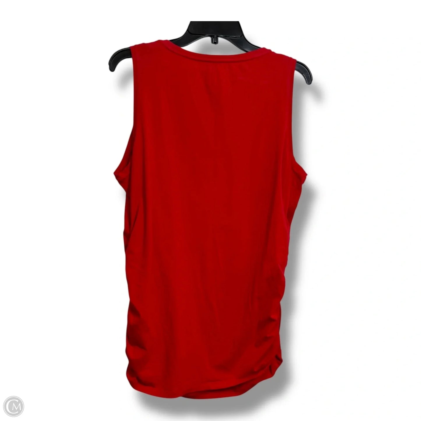 Top Sleeveless Designer By Michael Kors In Red, Size: Xl