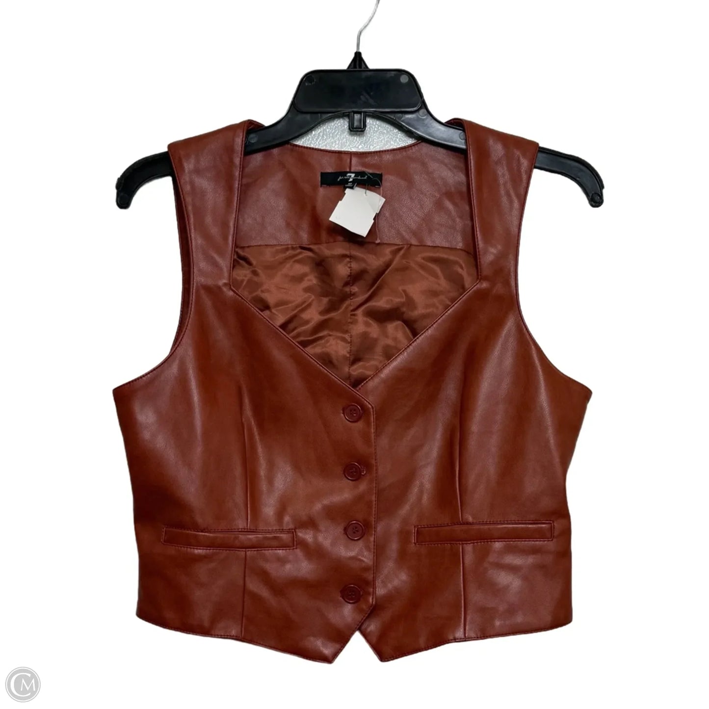 Vest Other By 7 For All Mankind In Brown, Size: M