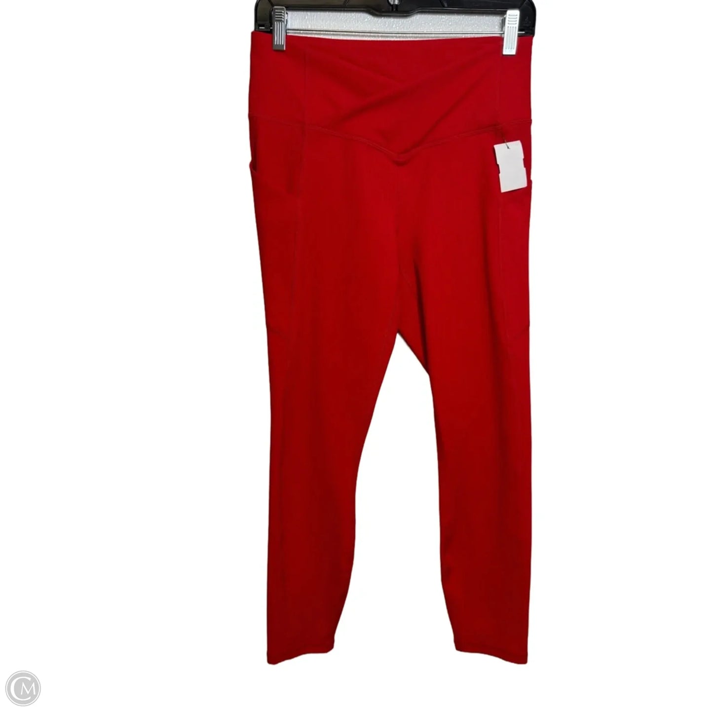 Athletic Leggings By Fabletics In Red, Size: M