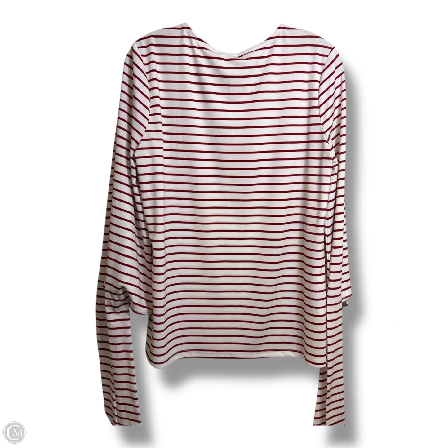 Top Long Sleeve By Ann Taylor In Striped Pattern, Size: L