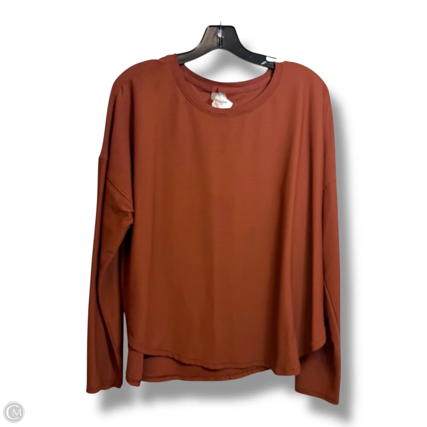 Top Long Sleeve Basic By Calia In Brown, Size: Xxl