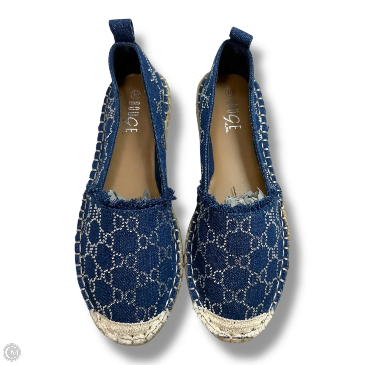 Shoes Flats By Rouge In Blue, Size: 10