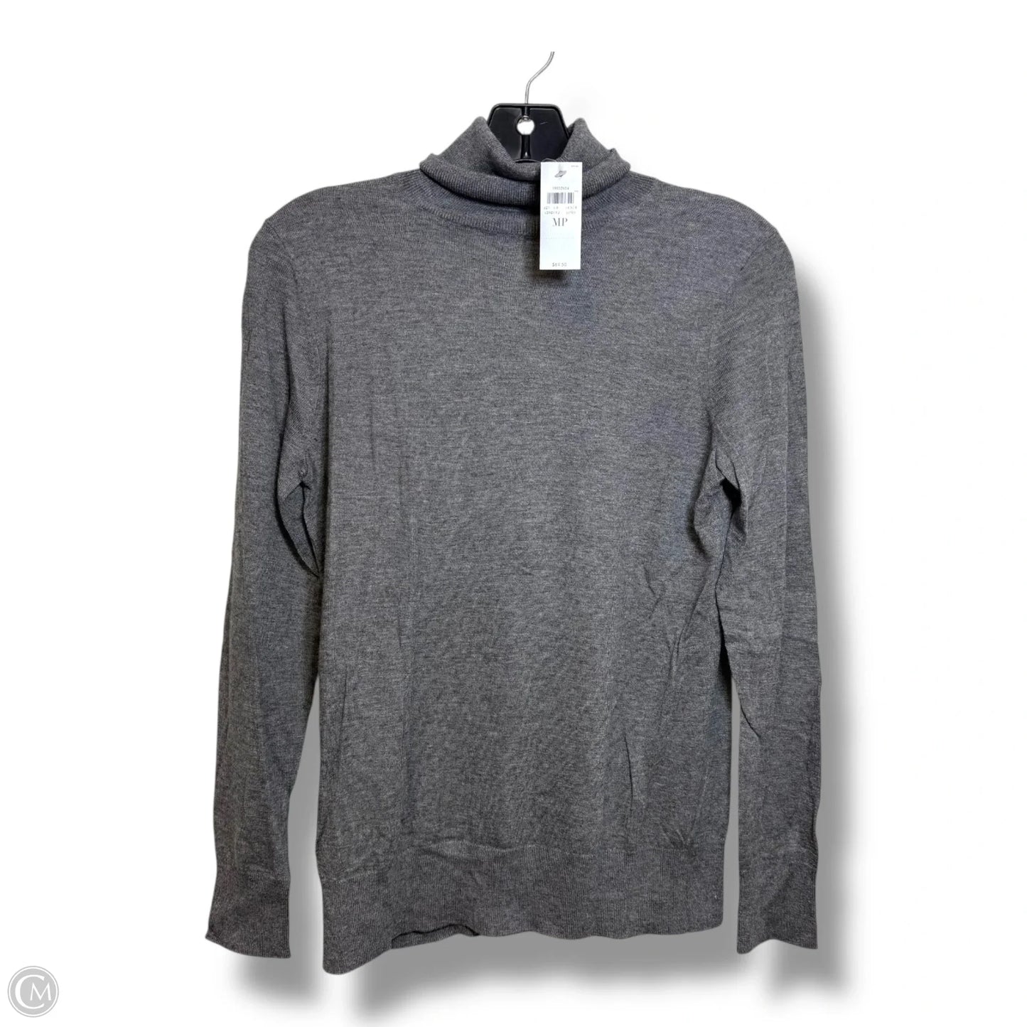 Top Long Sleeve By Ann Taylor In Grey, Size: Mp