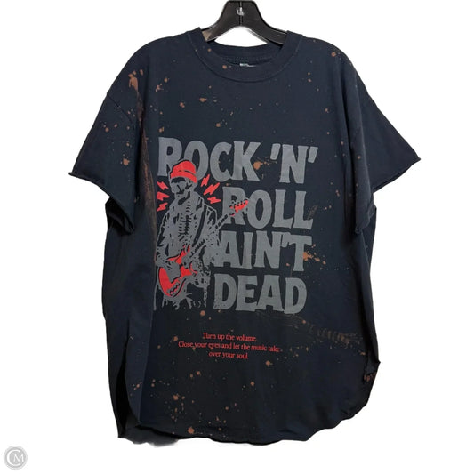 Top Short Sleeve Basic By Clothes Mentor In Black, Size: Xl