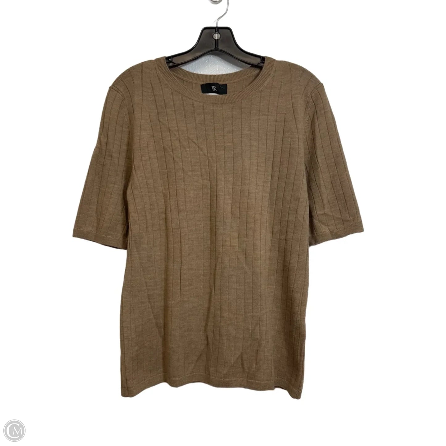 Top Short Sleeve By Banana Republic In Brown, Size: L