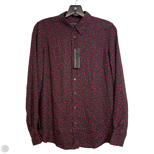 Top Long Sleeve By Banana Republic In Animal Print, Size: S