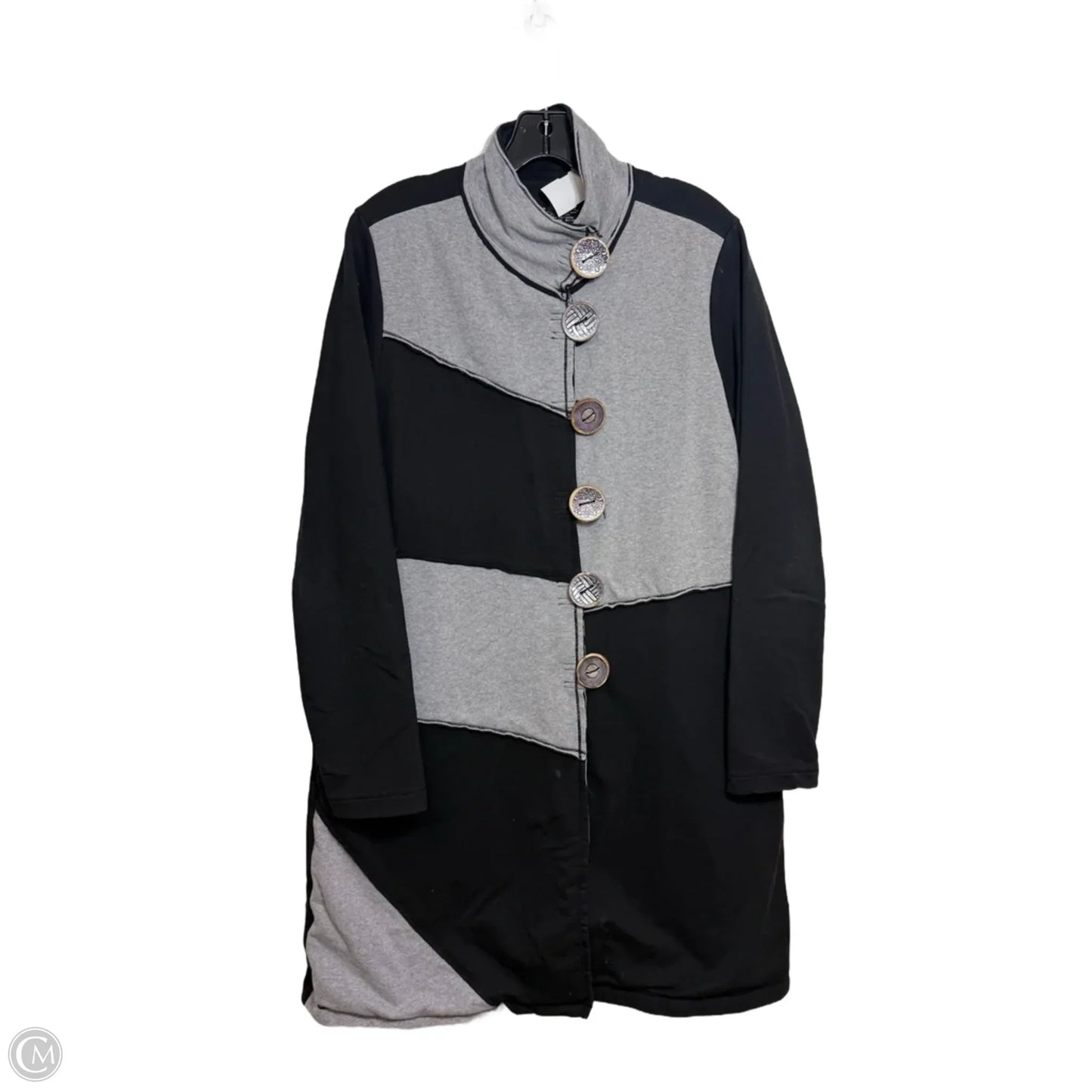 Cardigan By Neon Buddha In Black & Grey, Size: L