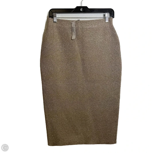 Skirt Midi By J. Crew In Gold, Size: M