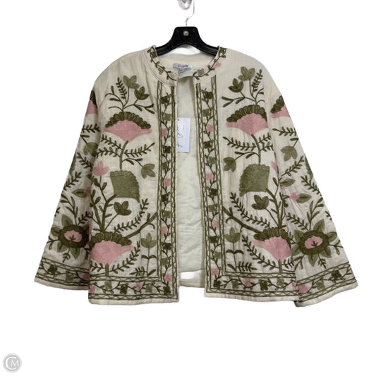 Cardigan By Polagram In Floral Print, Size: L