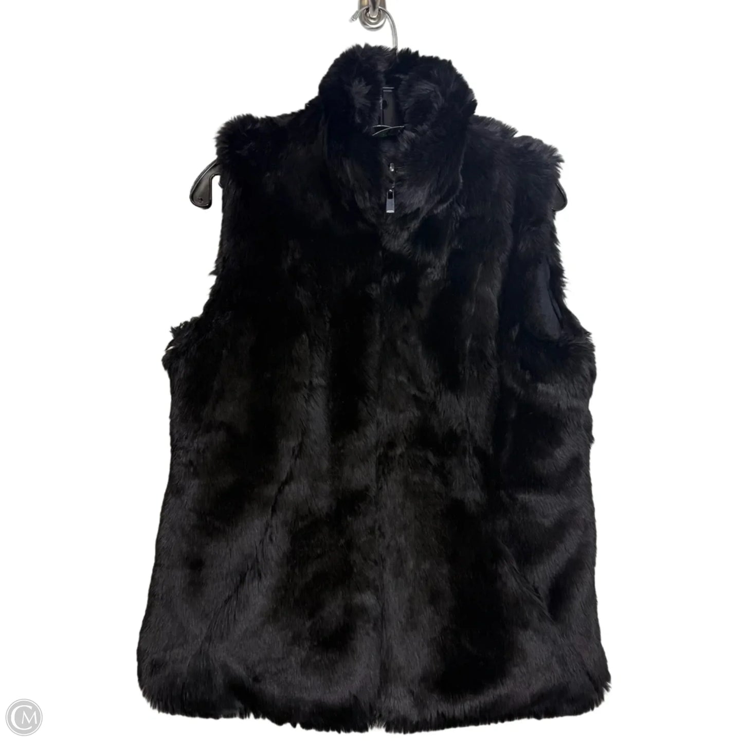 Reversible Vest Faux Fur & Sherpa By Cmf In Black, Size: S