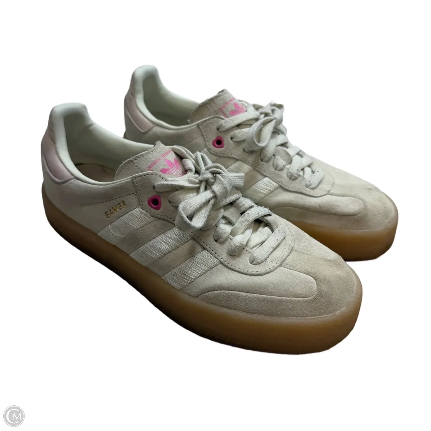 Valentine’s Day Sambas Shoes Flats By Adidas In White, Size: 8