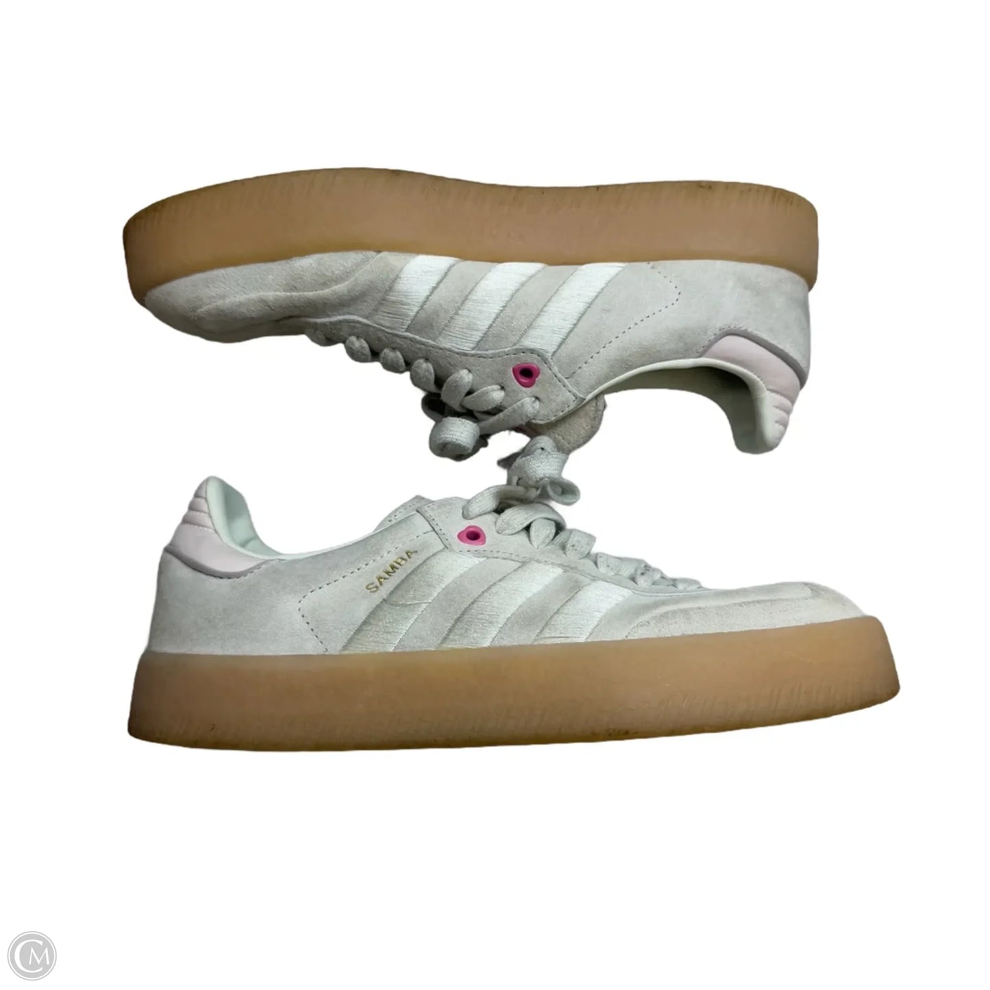 Valentine’s Day Sambas Shoes Flats By Adidas In White, Size: 8
