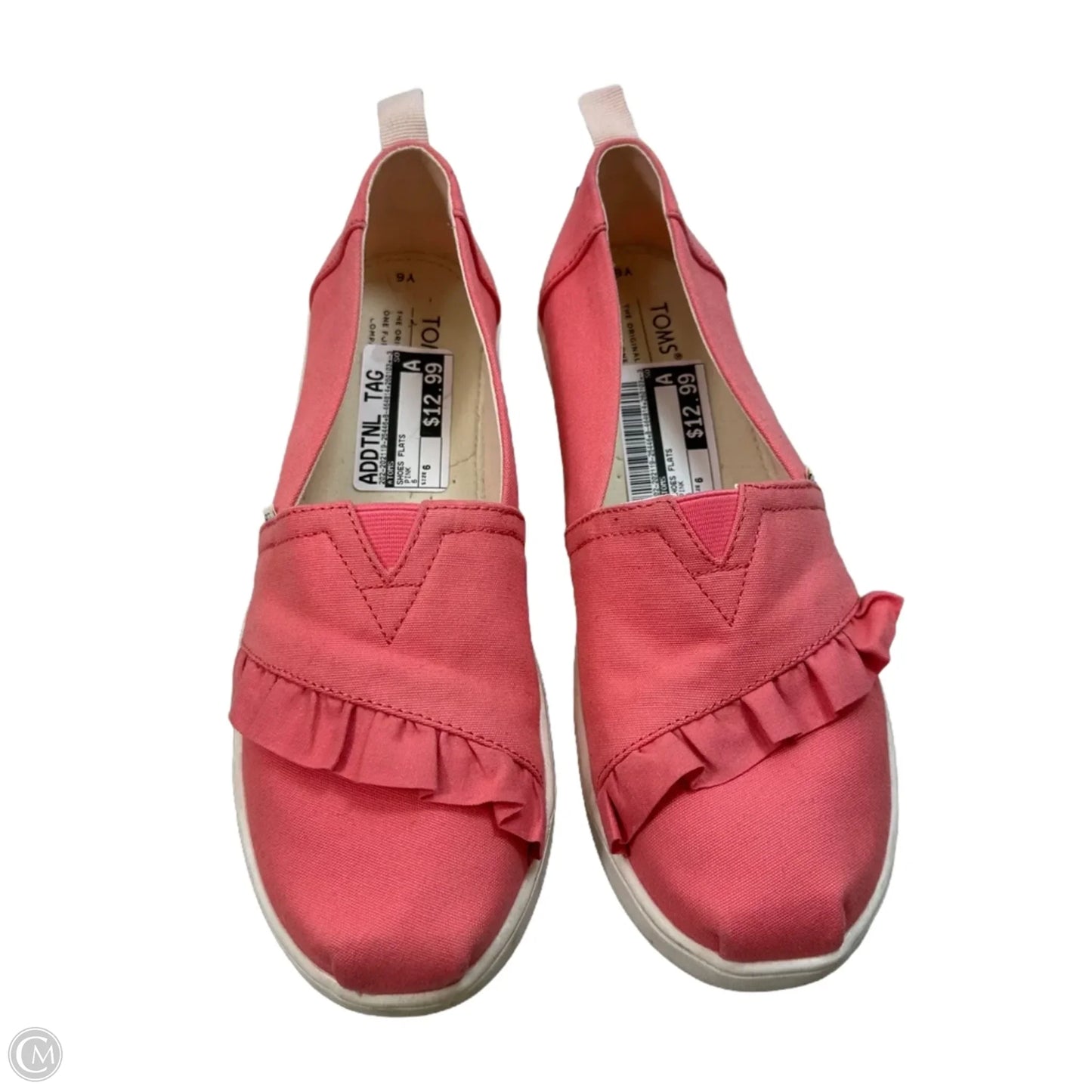 Shoes Flats By Toms In Pink, Size: 6