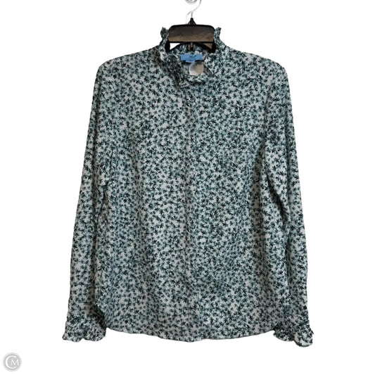 Top Long Sleeve By Cece In Green, Size: M
