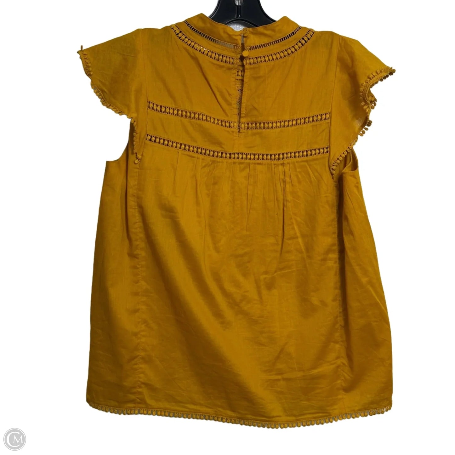 Top Sleeveless By J. Crew In Yellow, Size: S