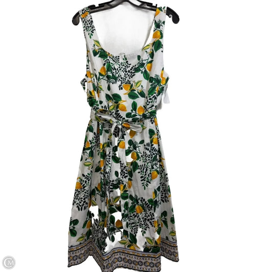 Dress Casual Short By Roz And Ali In Yellow, Size: 18