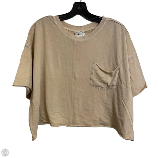 Top Short Sleeve Basic By We The Free In Tan, Size: Xs