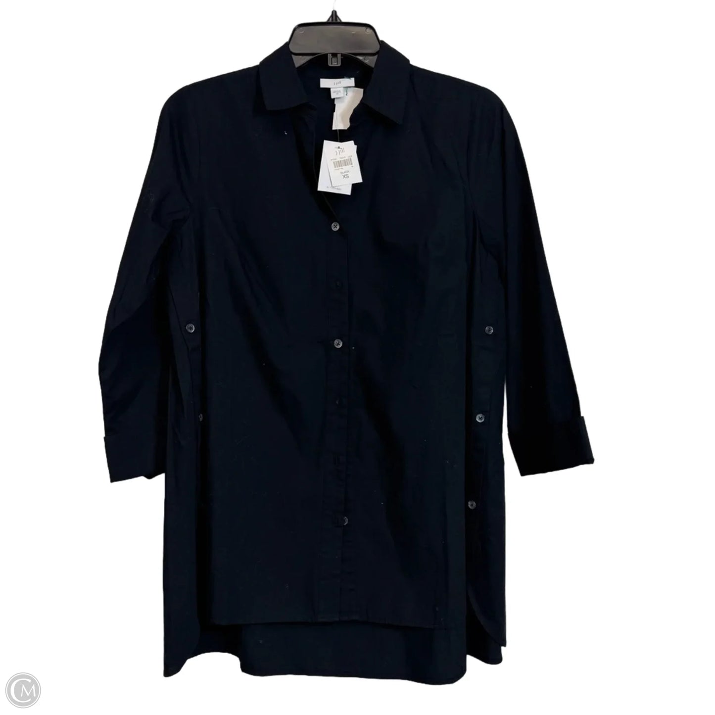 Top Long Sleeve Basic By J. Jill In Black, Size: Xs