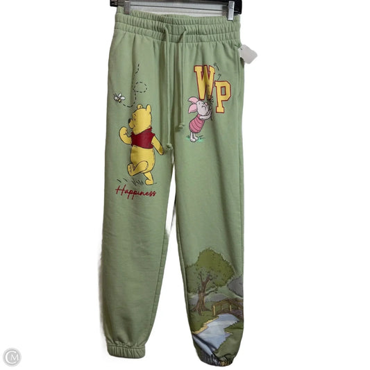 Winnie the Pooh sweatpants Pants Lounge By Disney In Green, Size: Xxs