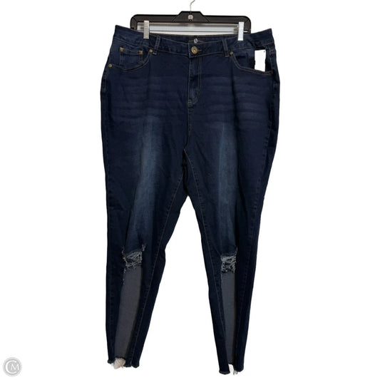 Jeans Cropped By Ashley Stewart In Blue, Size: 20