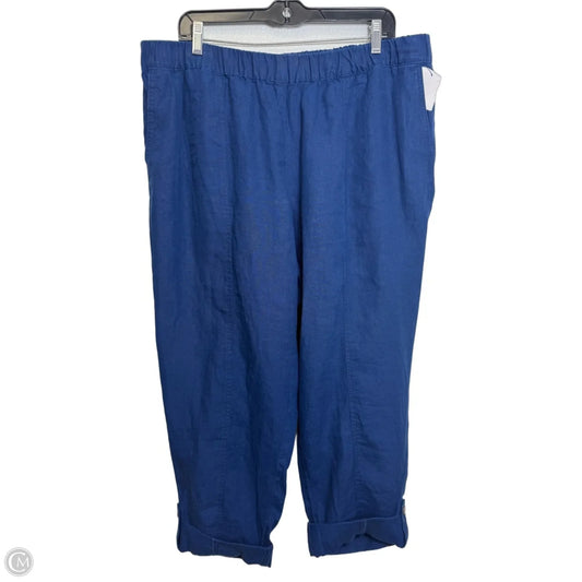 Pants Linen By J. Jill In Blue, Size: Xl