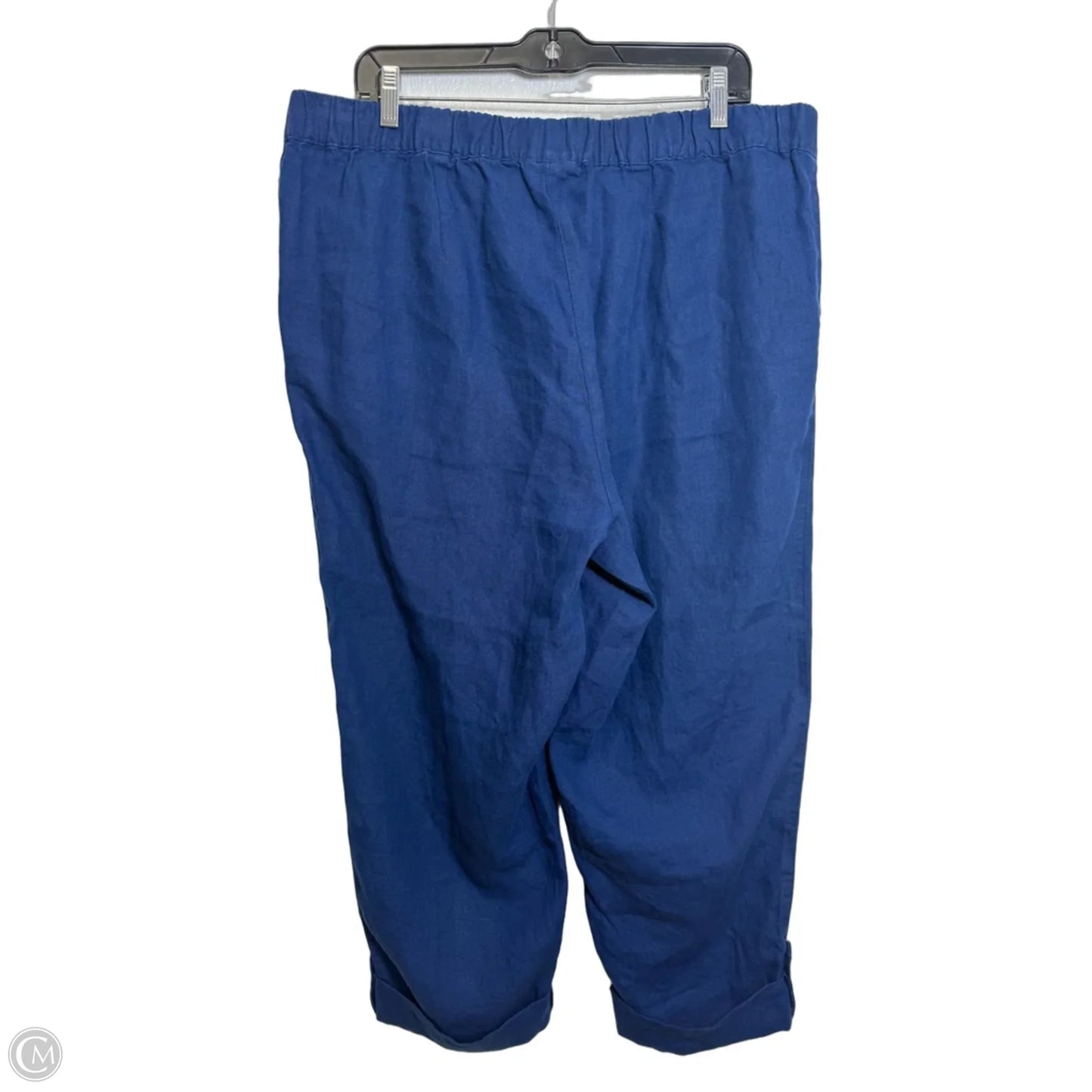 Pants Linen By J. Jill In Blue, Size: Xl