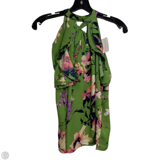 Top Sleeveless By New York And Co In Green, Size: Xs