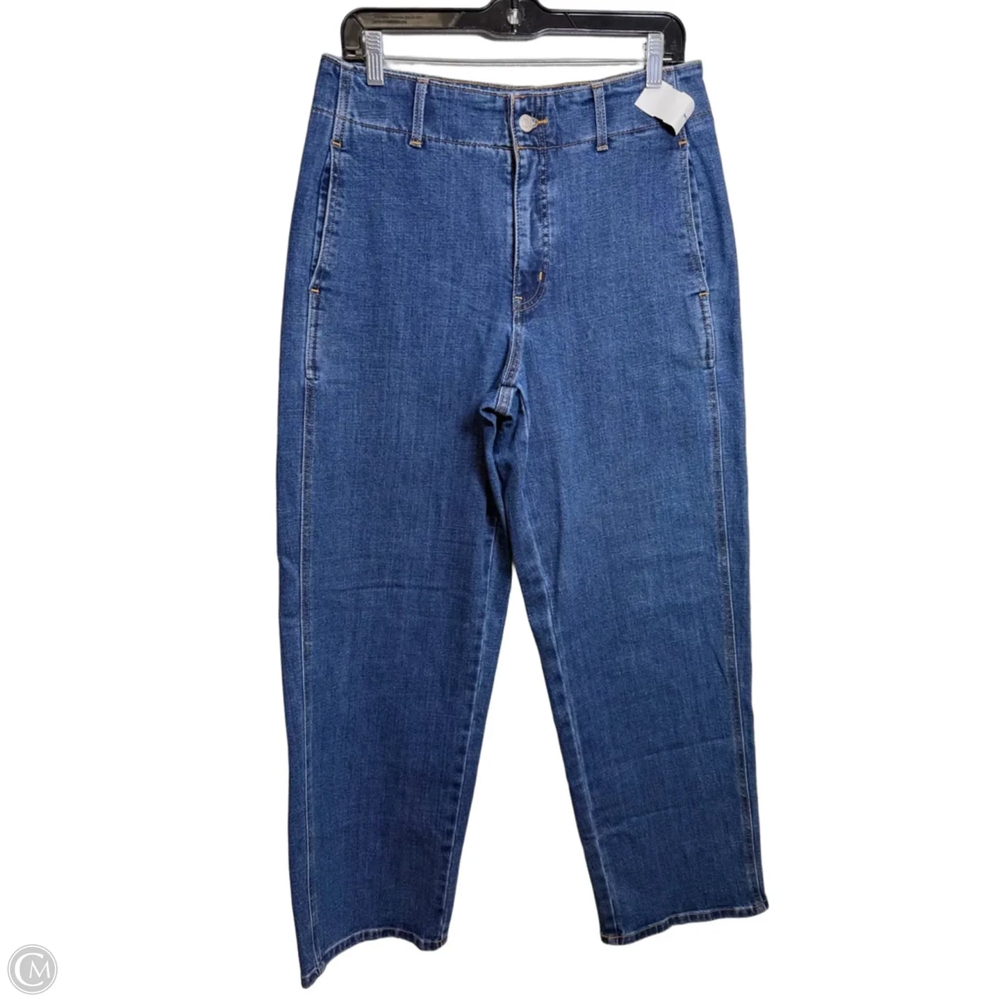 Jeans Wide Leg By Banana Republic In Blue Denim, Size: 8