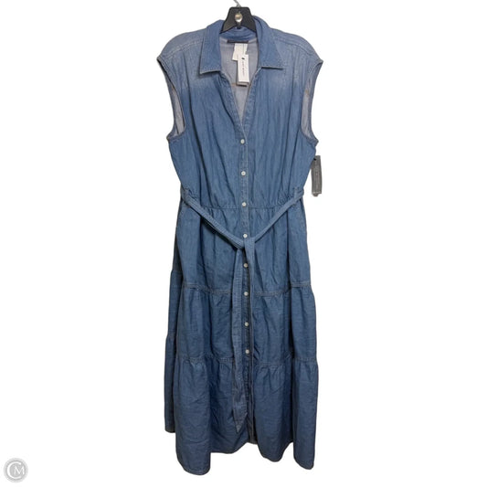 Dress Casual Maxi By Lane Bryant In Blue Denim, Size: 20