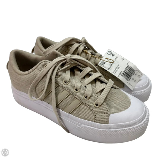 Shoes Sneakers By Adidas In Tan, Size: 7