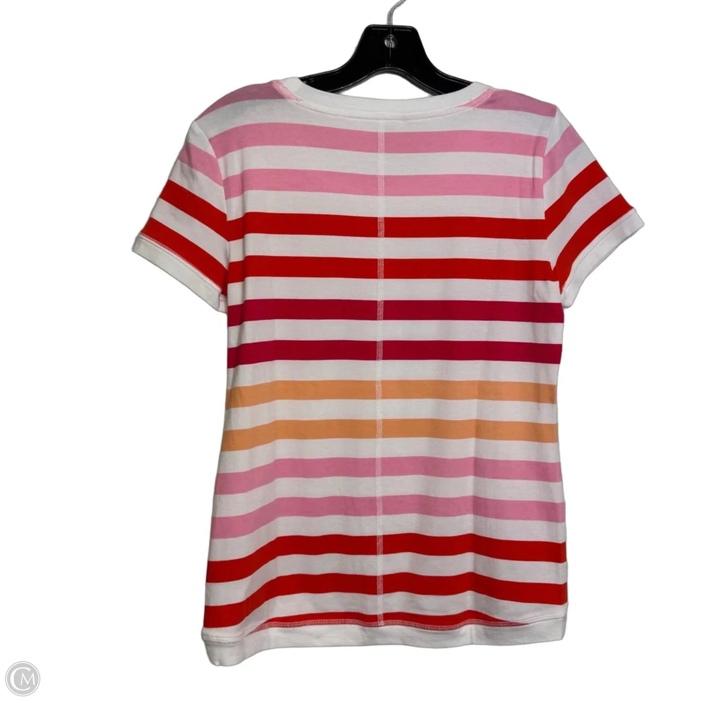 Top Short Sleeve By Talbots In Striped Pattern, Size: Sp