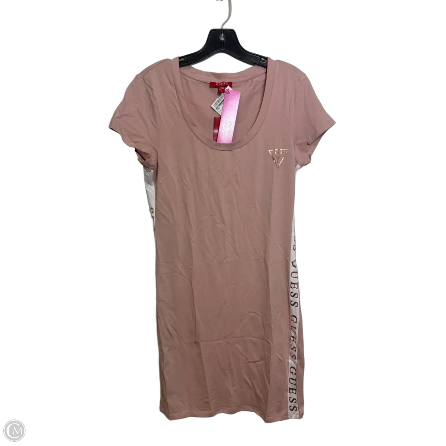 Dress Casual Short By Guess In Pink, Size: L