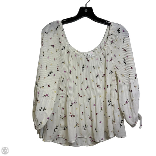 Top Long Sleeve By June & Hudson In Floral Print, Size: L