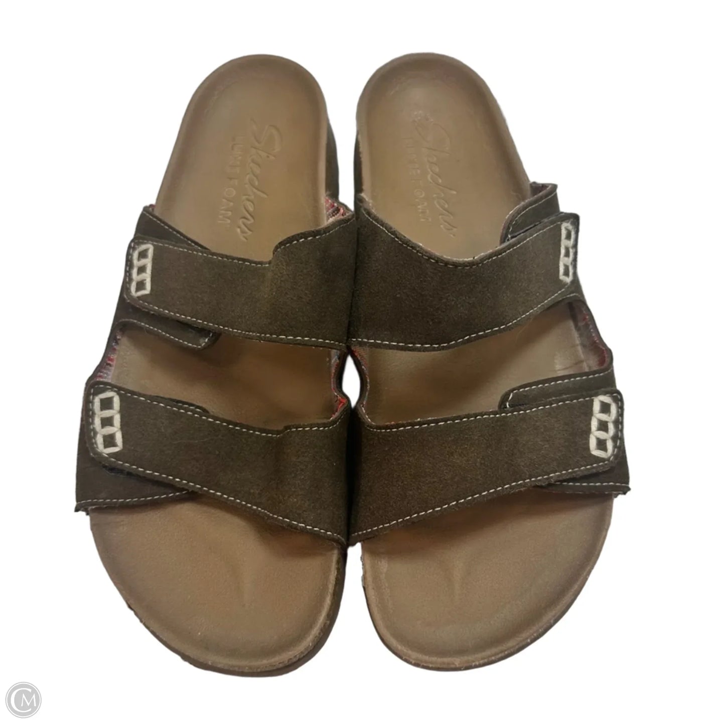 Sandals Flip Flops By Skechers In Brown, Size: 9