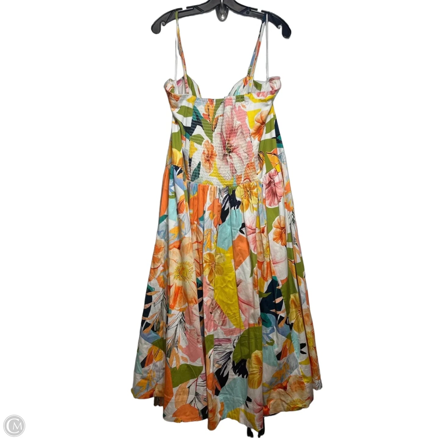Dress Casual Midi By Anthropologie In Floral Print, Size: 3x