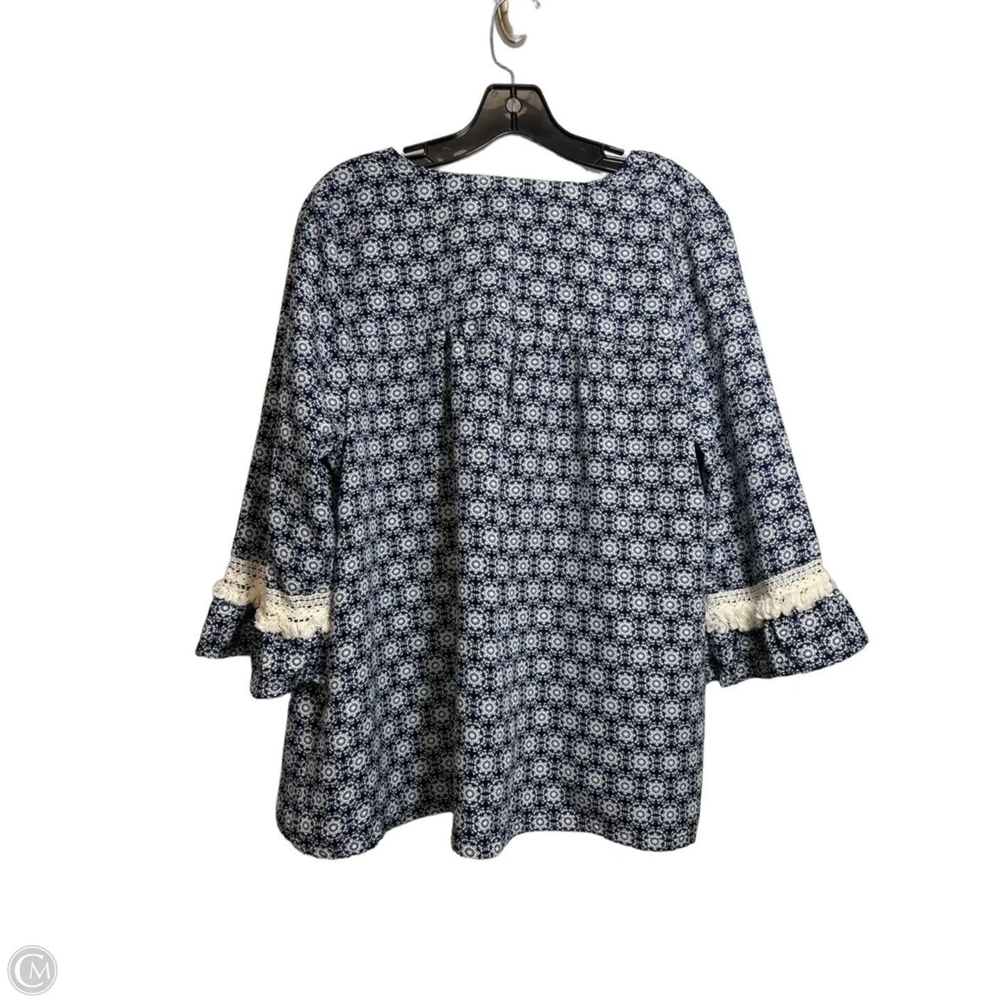 Cardigan By Clothes Mentor In Blue, Size: Xl