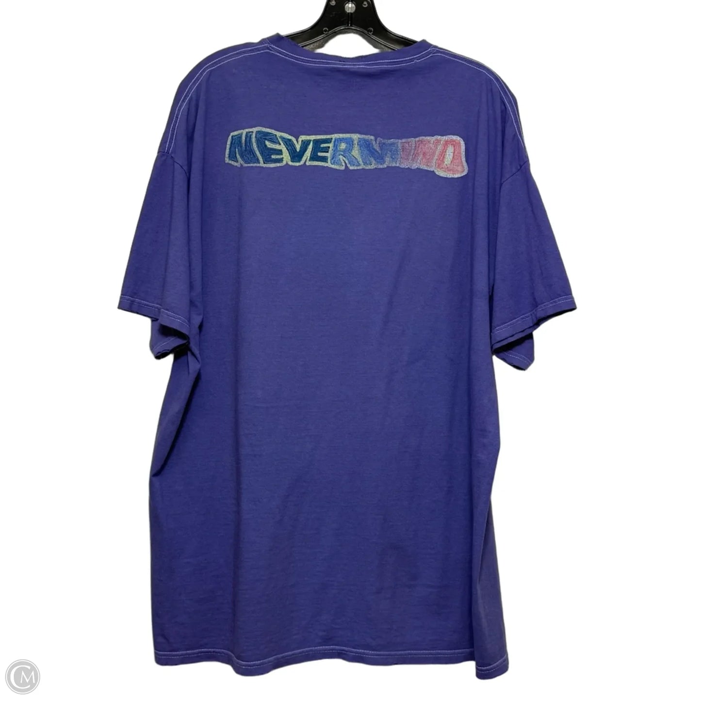 Oversized Top Short Sleeve Basic By Cmf In Purple, Size: S