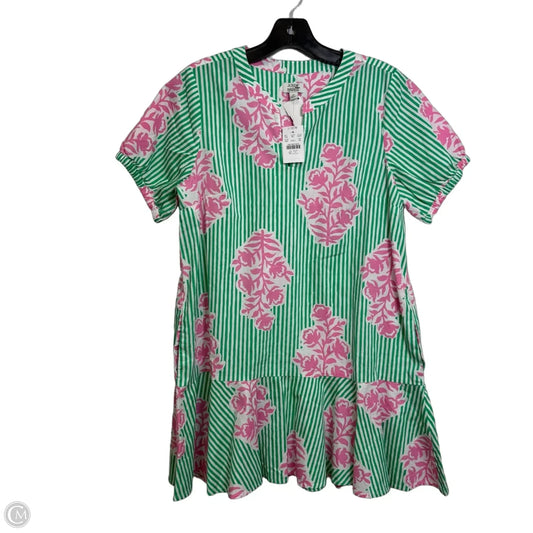 Dress Casual Short By J. Crew In Green & Pink, Size: 6p