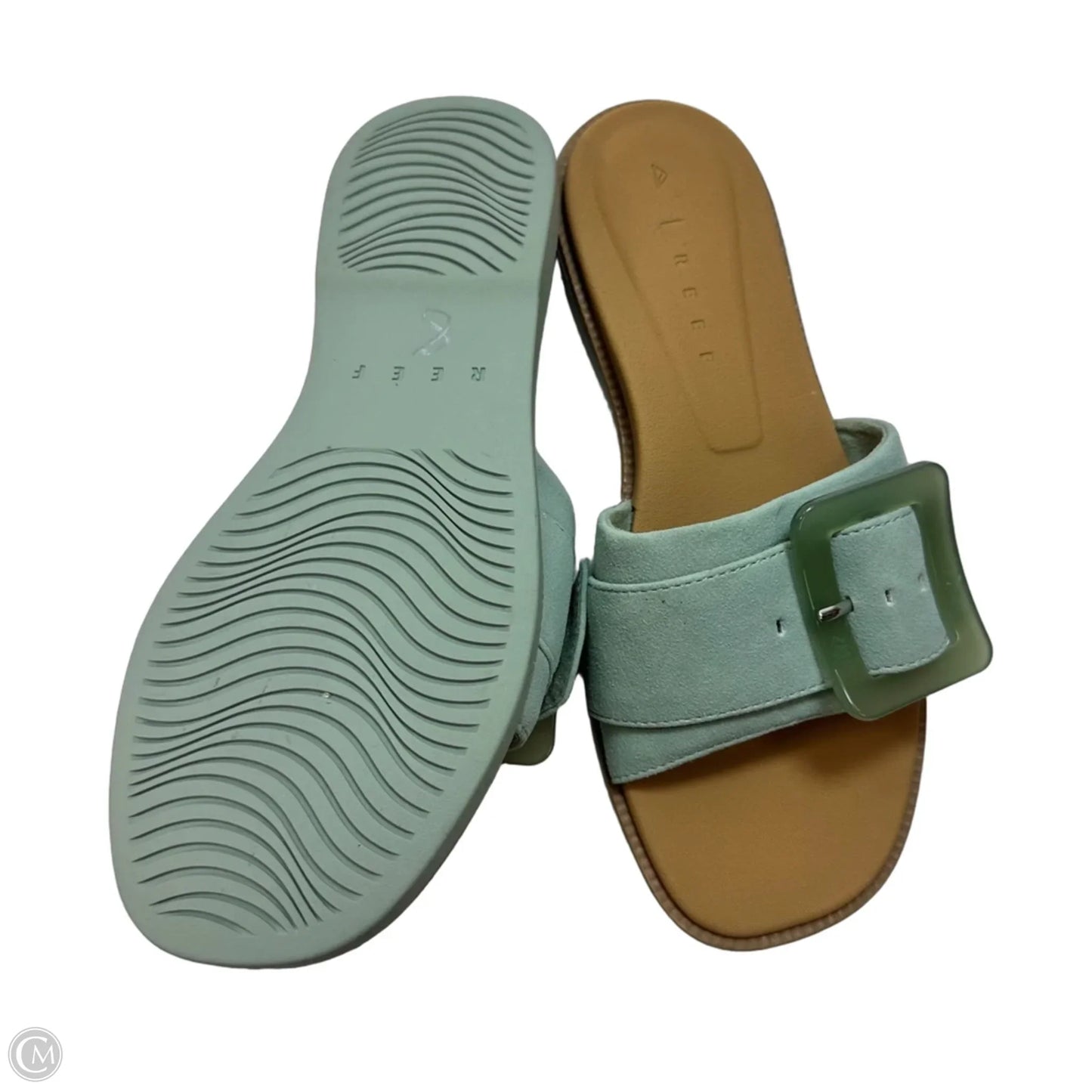 Sandals Flats By Reef In Teal, Size: 8