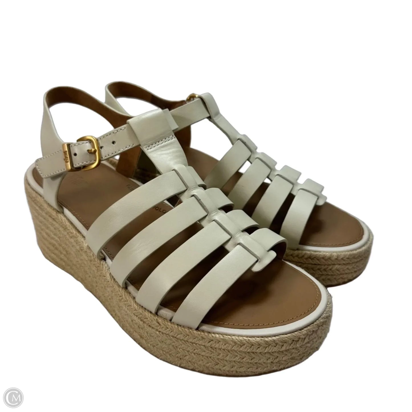 Sandals Heels Platform By Fitflop In Cream, Size: 7.5
