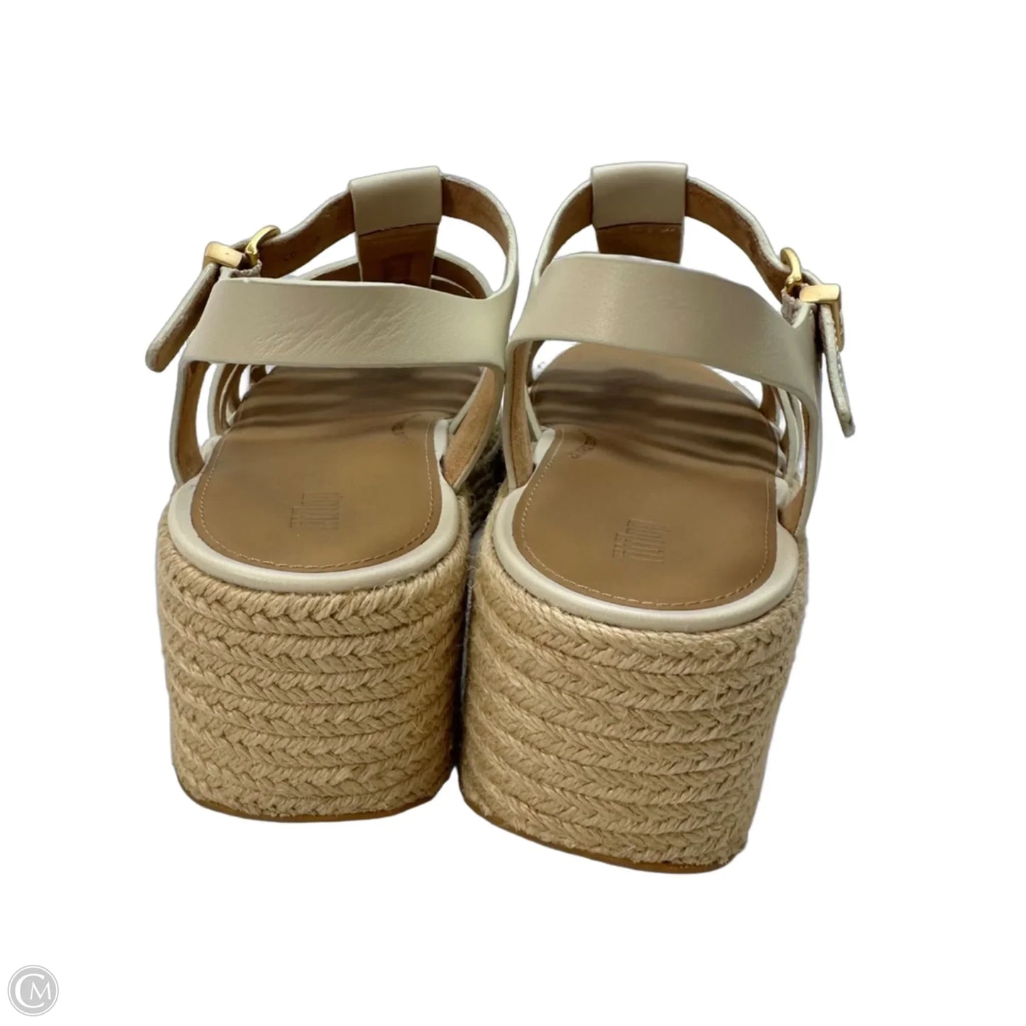 Sandals Heels Platform By Fitflop In Cream, Size: 7.5